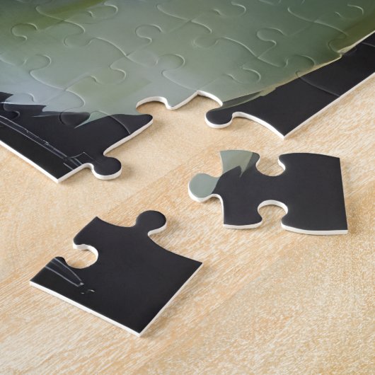 Levendige Paarse Roos schilderij Legpuzzel (Zijkant)