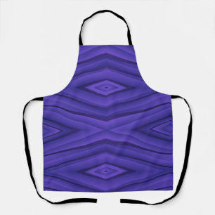 Levendige paarse schort met geometrisch patroon
