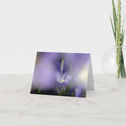 Levendige Paarse ventilator - Hartelijk dank Bedankkaart (Voorkant)