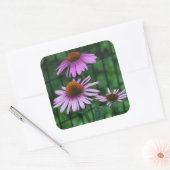 Levendige Paarse vuilnisbakkerij Vierkante Sticker (Envelop)