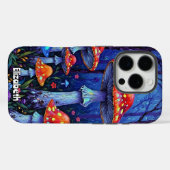 levendige paddenstoelenbossen Case-Mate iPhone case (Achterkant (horizontaal))