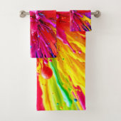 Levendige Paint Burst-energie Bad Handdoek (Insitu)