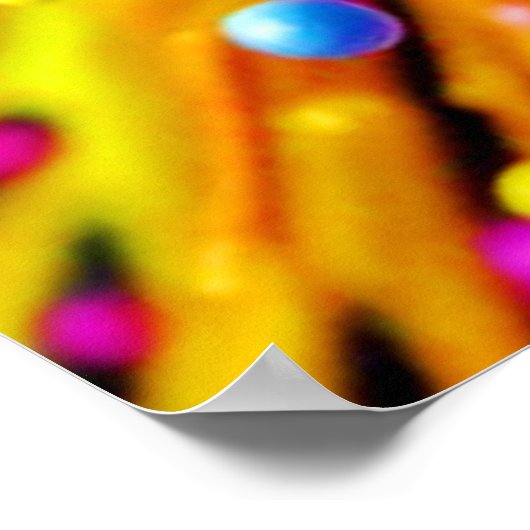 Levendige Paint Burst-energie Poster (Hoek)