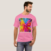 Levendige Paint Burst-energie T-shirt (Voorkant volledig)