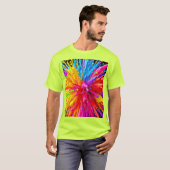 Levendige Paint Burst-energie T-shirt (Voorkant volledig)