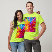 Levendige Paint Burst-energie T-shirt (Unisex)