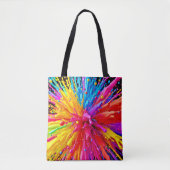 Levendige Paint Burst-energie Tote Bag (Voorkant)