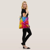 Levendige Paint Burst-energie Tote Bag (Op model)