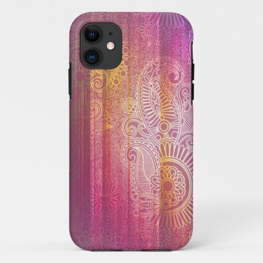 Levendige Paisley-doodlepatronen iPhone 5 Hoesje (Achterkant)