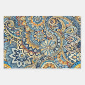 Levendige Paisley Whirl Inpakpapier Vel (Voorkant 3)