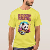 Levendige Panda Majesteit: gedurfde kleuren van de T-shirt (Voorkant)