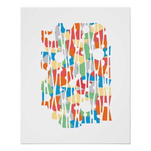 Levendige panelen: Najavo Southwest Geometrics Perfect Poster (Voorkant)