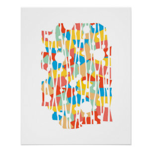 Levendige panelen: Sunshiny Days Geometrie Perfect Poster