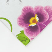 Levendige pannenkoeken bloemen fleece deken (Hoek)