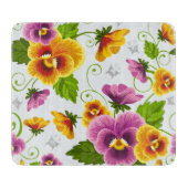 Levendige pannenkoeken bloemen snijplank (Voorkant)