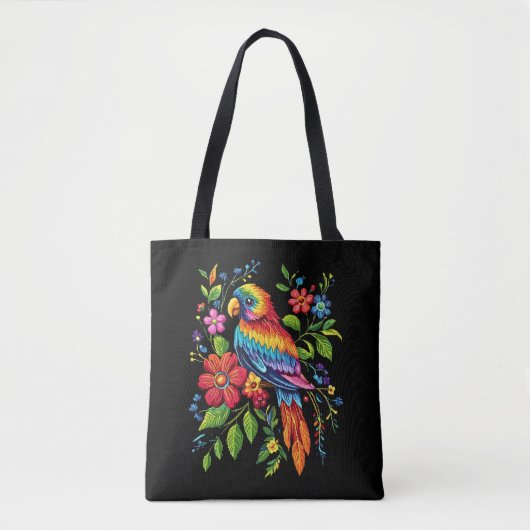 Levendige papegaai boodschappentas tote bag (Voorkant)
