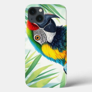 Levendige papegaai met gedetailleerde veren Case-Mate iPhone case
