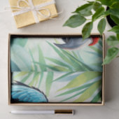 Levendige papegaai met gedetailleerde veren tissuepapier (Geschenk)