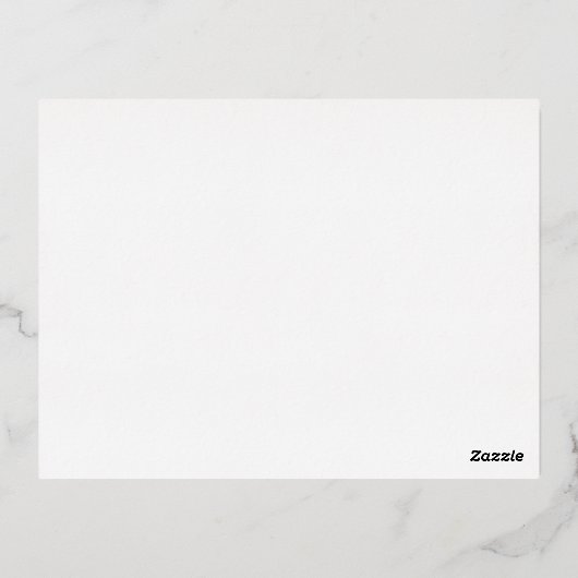 Levendige papegaai neergestreken op een boomtak folie uitnodiging briefkaart (Achterkant)