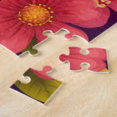 Levendige papegaai op een tak legpuzzel (Zijkant)