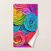 Levendige papieren Rozen Bad Handdoek (Handdoek)