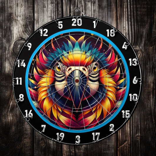 Levendige Parrot Dartboard voor Fun Spaces Dartbord