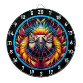 Levendige Parrot Dartboard voor Fun Spaces Dartbord (Voorkant)