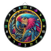 Levendige Parrot Dartboard voor Game Rooms Dartbord (Voorkant)