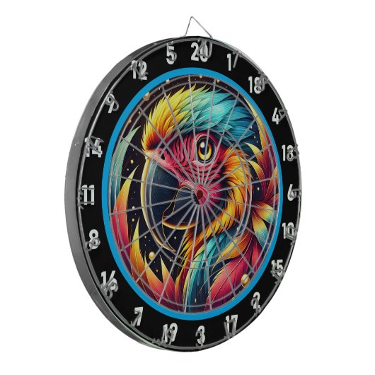 Levendige Parrot Dartboard voor Party Rooms Dartbord (Voorkant Links)