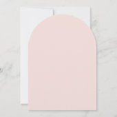 Levendige Pastel Bloemen Boog Doop Kaart (Achterkant)