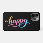 Levendige Pastel Gradiënt HAPPY Typografie - Moder Case-Mate iPhone Case (Achterkant (horizontaal))