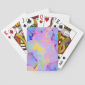 Levendige pastel kleurrijk Abstract Pokerkaarten (Achterkant)