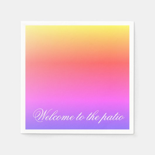 levendige pastel servet (Voorkant)