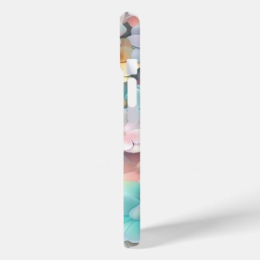 Levendige Pastelbloem Bloom Patroon Telefoonhoes Case-Mate iPhone Case (Achterkant / Links)