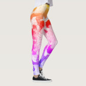 Levendige pastelsymmetrie - Abstracte getextureerd Leggings (Rechts)