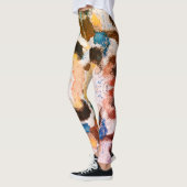 Levendige pastelsymmetrie - Abstracte getextureerd Leggings (Links)