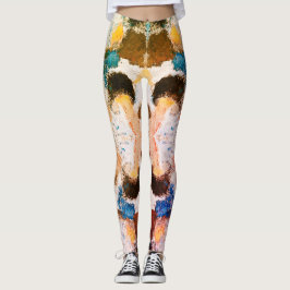 Levendige pastelsymmetrie - Abstracte getextureerd Leggings