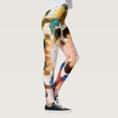 Levendige pastelsymmetrie - Abstracte getextureerd Leggings (Rechts)