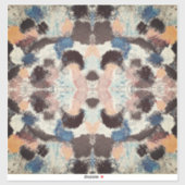 Levendige pastelsymmetrie - Abstracte getextureerd Sticker (Vel)