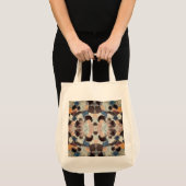 Levendige pastelsymmetrie - Abstracte getextureerd Tote Bag (Voorkant (product))