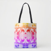 Levendige pastelsymmetrie - Abstracte getextureerd Tote Bag (Voorkant)
