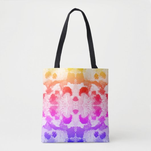 Levendige pastelsymmetrie - Abstracte getextureerd Tote Bag (Voorkant)