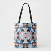 Levendige pastelsymmetrie - Abstracte getextureerd Tote Bag (Voorkant)