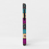 Levendige Patchworkdeken met Klassieke Bloemen Case-Mate iPhone Case (Achterkant/links)