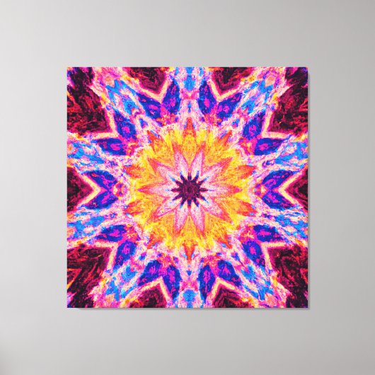 Levendige Patroon Power Art Canvas Afdruk (Voorkant)