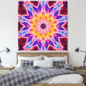 Levendige Patroon Power Art Canvas Afdruk (Insitu (Slaapkamer))