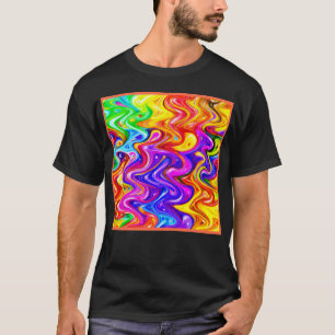 Levendige Patroon Stijl Kunst T-shirt