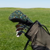 Levendige Pauwveren Golfheadcover (Insitu)