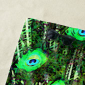 Levendige Peacock Beach handdoek (In situ)