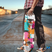 Levendige penseelstreek Abstract - Live to Ride Persoonlijk Skateboard